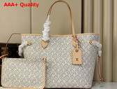 Louis Vuitton Neverfull MM Tote Bag in Monogram Embleme Peuplier Jacquard Textile M2A381 Replica