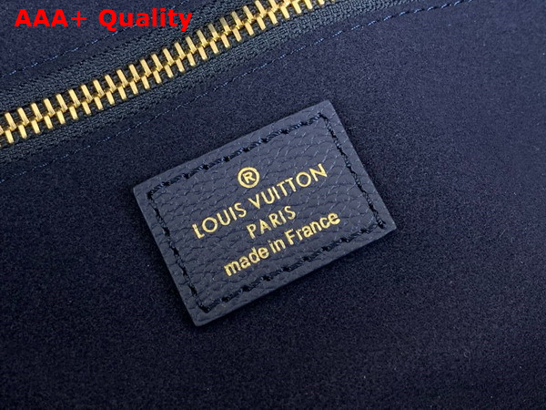 Louis Vuitton Neverfull MM Tote Bag in Navy Blue Monogram Empreinte Leather M47143 Replica