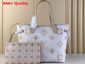 Louis Vuitton Neverfull MM Tote in Beige Monogram Coated Canvas M22978 Replica