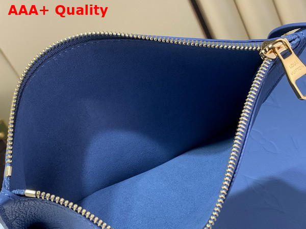 Louis Vuitton Neverfull MM Tote in Blue Jean Monogram Empreinte Leather M27358 Replica