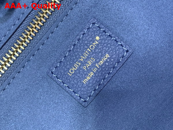 Louis Vuitton Neverfull MM Tote in Blue Jean Monogram Empreinte Leather M27358 Replica