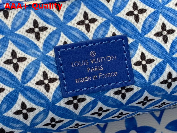 Louis Vuitton Neverfull MM Tote in Blue Monogram Coated Canvas M22979 Replica