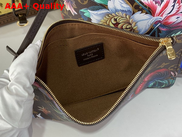 Louis Vuitton Neverfull MM Tote in Monogram Canvas Defined by its Vibrant Floral Pattern M28918 Replica