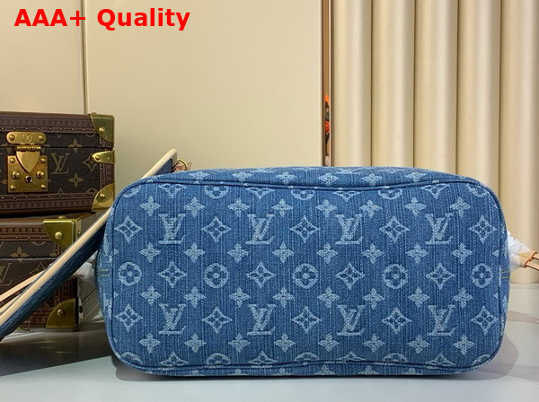 Louis Vuitton Neverfull MM Tote in Monogram Denim Denim Blue M13192 Replica