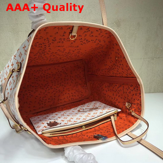 Louis Vuitton Neverfull MM White Transformed Monogram Canvas M44459 Replica