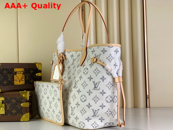 Louis Vuitton Neverfull MM in Multicolor Beige Monogram Jacquard Fabric M24905 Replica