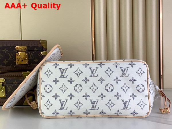 Louis Vuitton Neverfull MM in Multicolor Beige Monogram Jacquard Fabric M24905 Replica