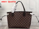 Louis Vuitton Neverfull PM Damier Ebene Canvas with Cherry Interior Replica