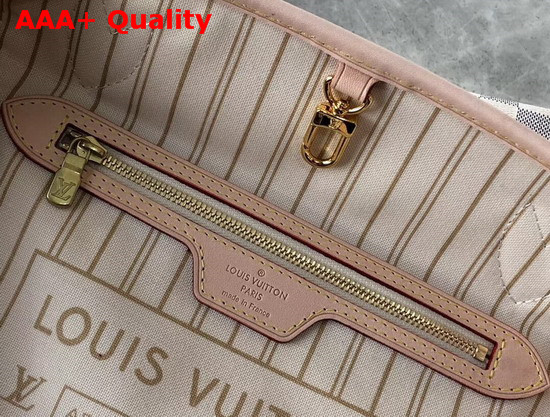 Louis Vuitton Neverfull PM in Damier Azur Canvas with Beige Interior Replica