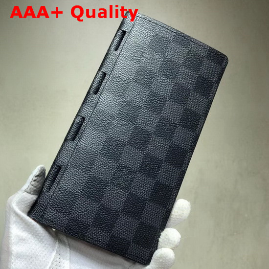 Louis Vuitton New Brazza Wallet Damier Graphite Canvas Replica