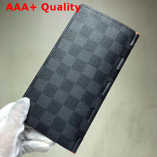 Louis Vuitton New Brazza Wallet Damier Graphite Canvas Replica