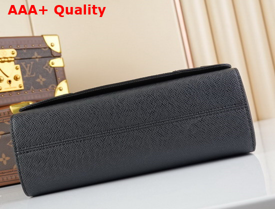 Louis Vuitton New Flap Messenger Black Taiga Leather M30807 Replica