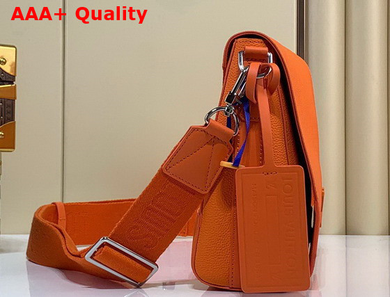 Louis Vuitton New Messenger Orange Aerogram Cowhide Leather Replica