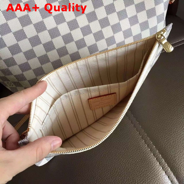 Louis Vuitton New Neverfull MM Damier Azur Canvas Replica