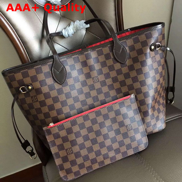 Louis Vuitton New Neverfull MM Damier Ebene Canvas Replica