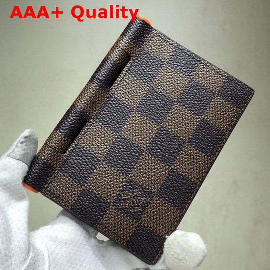 Louis Vuitton New Pocket Organizer Damier Ebene Canvas Replica