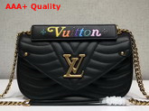 Louis Vuitton New Wave Chain Bag MM Black New Wave Leather Replica