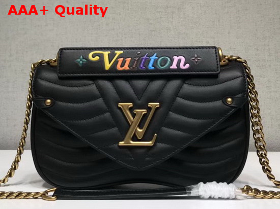 Louis Vuitton New Wave Chain Bag MM Black New Wave Leather Replica