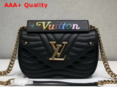 Louis Vuitton New Wave Chain Bag PM Black New Wave Leather Replica