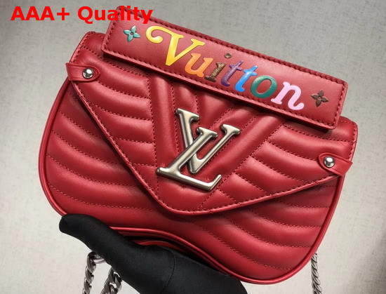 Louis Vuitton New Wave Chain Bag PM Red Smooth Calf Leather Replica