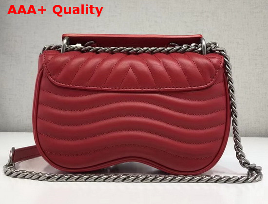 Louis Vuitton New Wave Chain Bag PM Red Smooth Calf Leather Replica