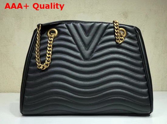 Louis Vuitton New Wave Chain Tote New Wave Leather Black M51496 Replica