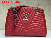 Louis Vuitton New Wave Chain Tote New Wave Leather Red M51497 Replica