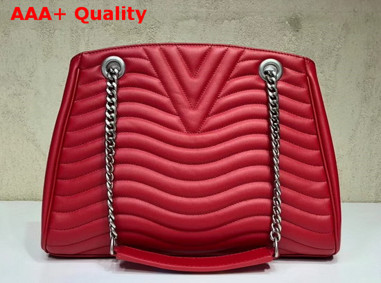 Louis Vuitton New Wave Chain Tote New Wave Leather Red M51497 Replica