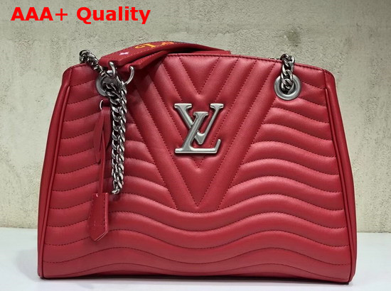 Louis Vuitton New Wave Chain Tote New Wave Leather Red M51497 Replica