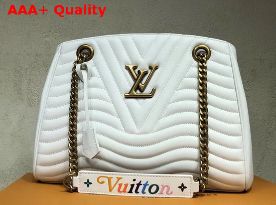 Louis Vuitton New Wave Chain Tote New Wave Leather White M51978 Replica