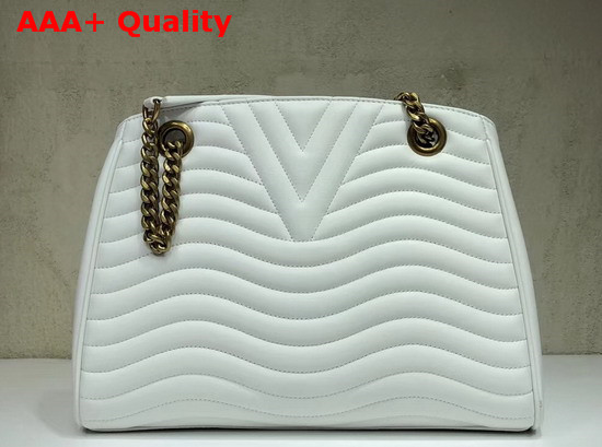Louis Vuitton New Wave Chain Tote New Wave Leather White M51978 Replica
