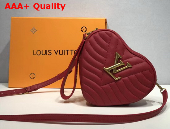 Louis Vuitton New Wave Heart Bag Scarlet Red Quilted Calf Leather M52794 Replica