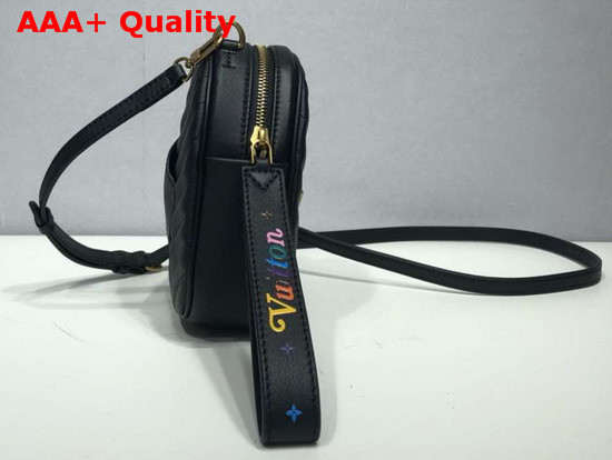 Louis Vuitton New Wave Heart Bag with LV Initials and LV Love Lock Story Symbols Black Replica