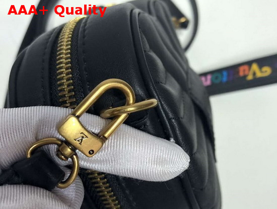 Louis Vuitton New Wave Heart Bag with LV Initials and LV Love Lock Story Symbols Black Replica