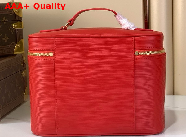 Louis Vuitton Nice BB Beauty Case in Rouge Louis Red Epi Leather Replica