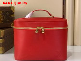 Louis Vuitton Nice BB Beauty Case in Rouge Louis Red Epi Leather Replica