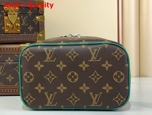 Louis Vuitton Nice Mini Borneo Green Monogram Macassar Coated Canvas Replica