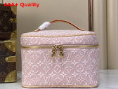 Louis Vuitton Nice Mini Rose Ruban Pink Monogram Embleme Cotton Canvas M29667 Replica