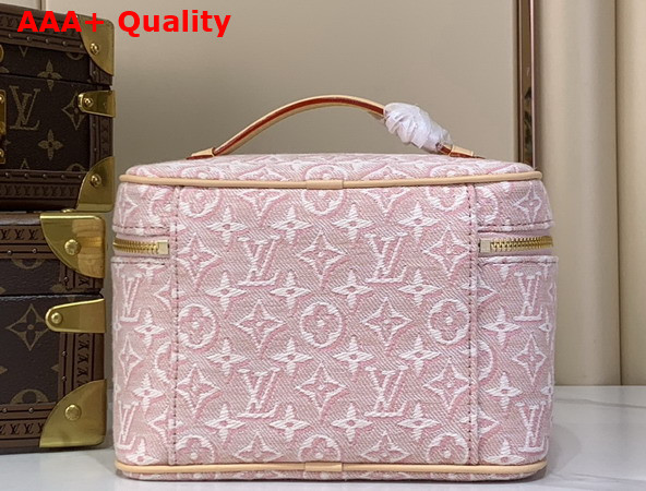 Louis Vuitton Nice Mini Rose Ruban Pink Monogram Embleme Cotton Canvas M29667 Replica