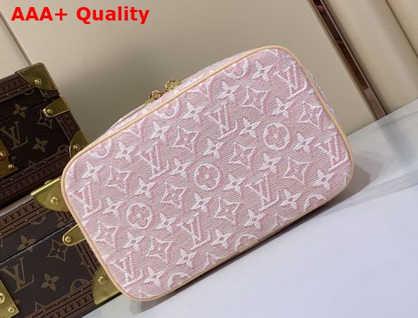 Louis Vuitton Nice Mini Rose Ruban Pink Monogram Embleme Cotton Canvas M29667 Replica