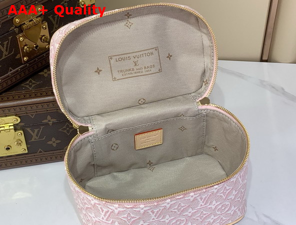 Louis Vuitton Nice Mini Rose Ruban Pink Monogram Embleme Cotton Canvas M29667 Replica