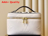Louis Vuitton Nice Mini Toiletry Pouch in Cream with Leopard Spots M45850 Replica