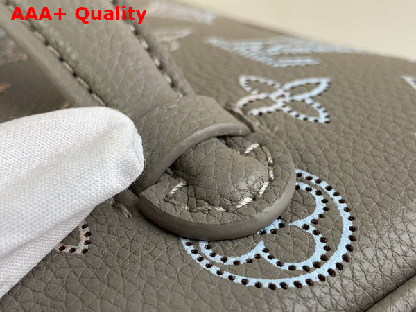 Louis Vuitton Nice Mini Vanity Case in Gray Mahina Peforated Calfskin Leather M23550 Replica