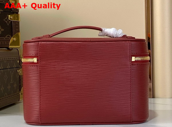 Louis Vuitton Nice Mini Vanity Case in Monogram Red Epi Grained Leather Replica