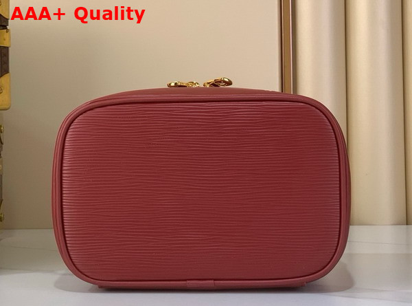 Louis Vuitton Nice Mini Vanity Case in Monogram Red Epi Grained Leather Replica