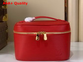 Louis Vuitton Nice Mini Vanity Case in Rouge Louis Red Epi Grained Leather M15191 Replica