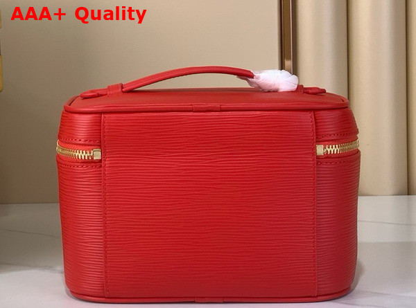 Louis Vuitton Nice Mini Vanity Case in Rouge Louis Red Epi Grained Leather M15191 Replica