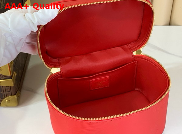 Louis Vuitton Nice Mini Vanity Case in Rouge Louis Red Epi Grained Leather M15191 Replica