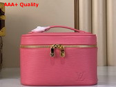 Louis Vuitton Nice Mini Vanity Case in Tender Bliss Pink Epi Grained Leather Replica