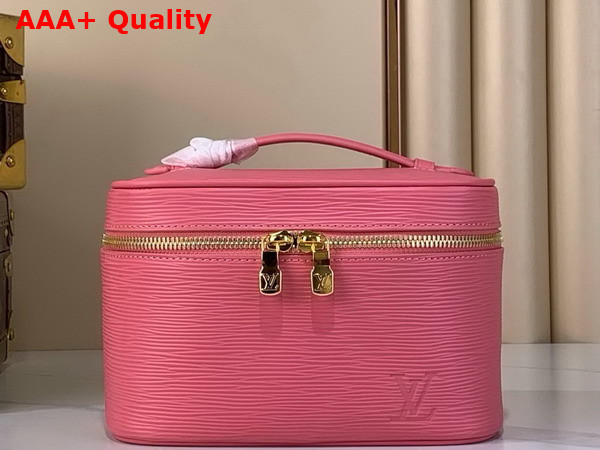 Louis Vuitton Nice Mini Vanity Case in Tender Bliss Pink Epi Grained Leather Replica